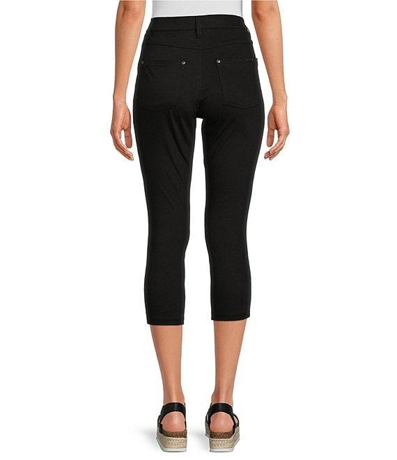 HUE Hi-Rise Ultra Soft Denim Capri Leggings Product Image