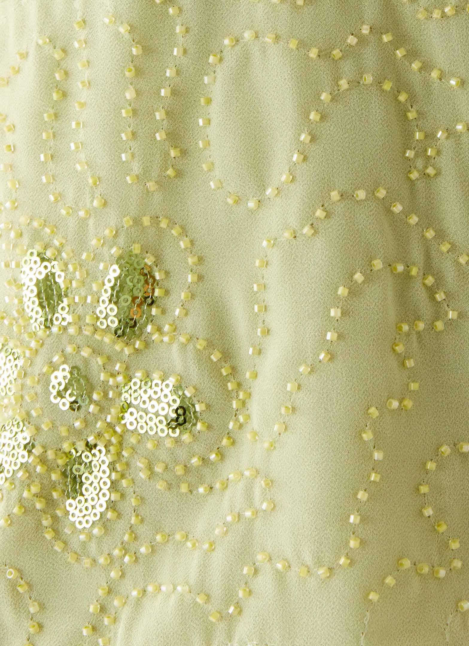 Savoir Beaded Halter Top - Mint Product Image