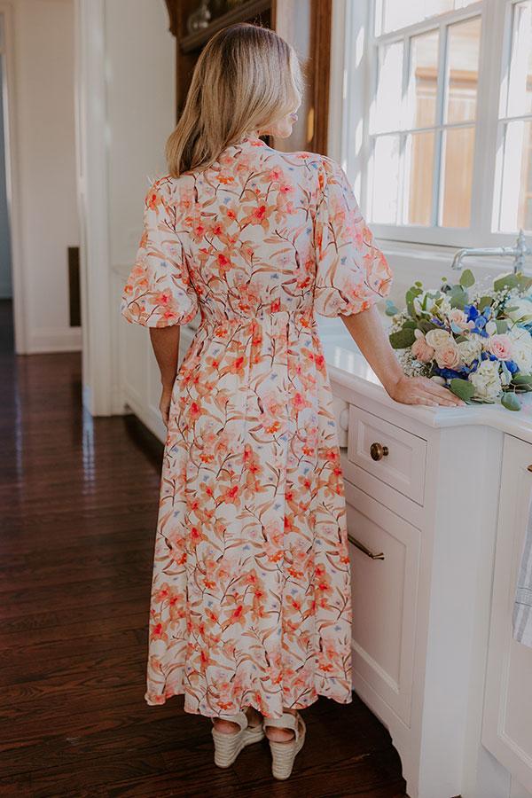 Bellini's Please Floral Midi Dress Product Image