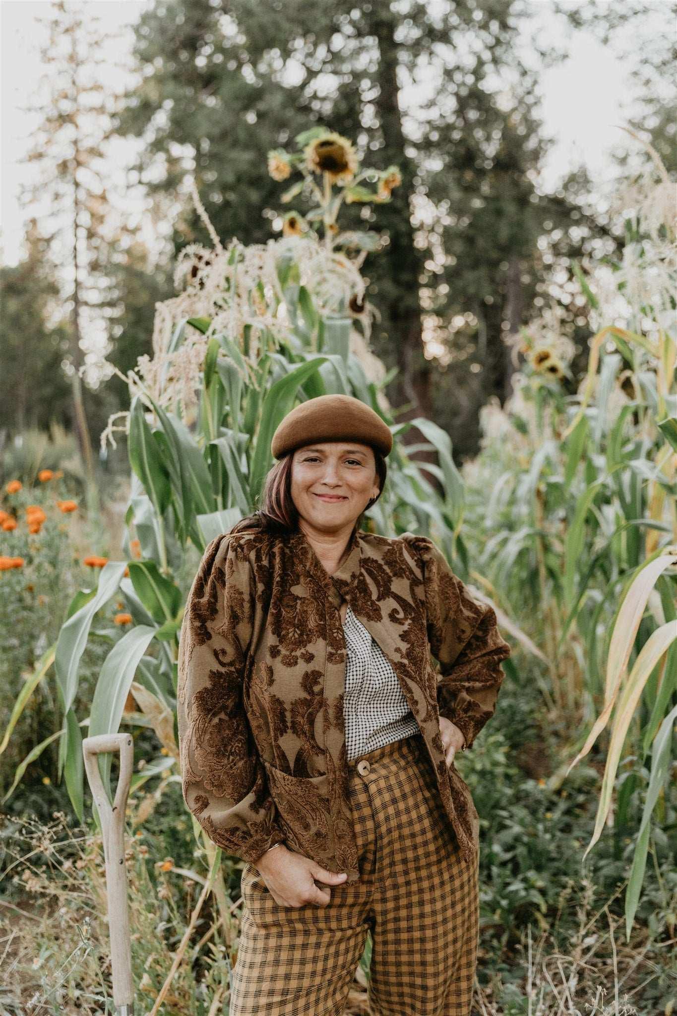 Jane Jacket in Bronze Jaquard Product Image