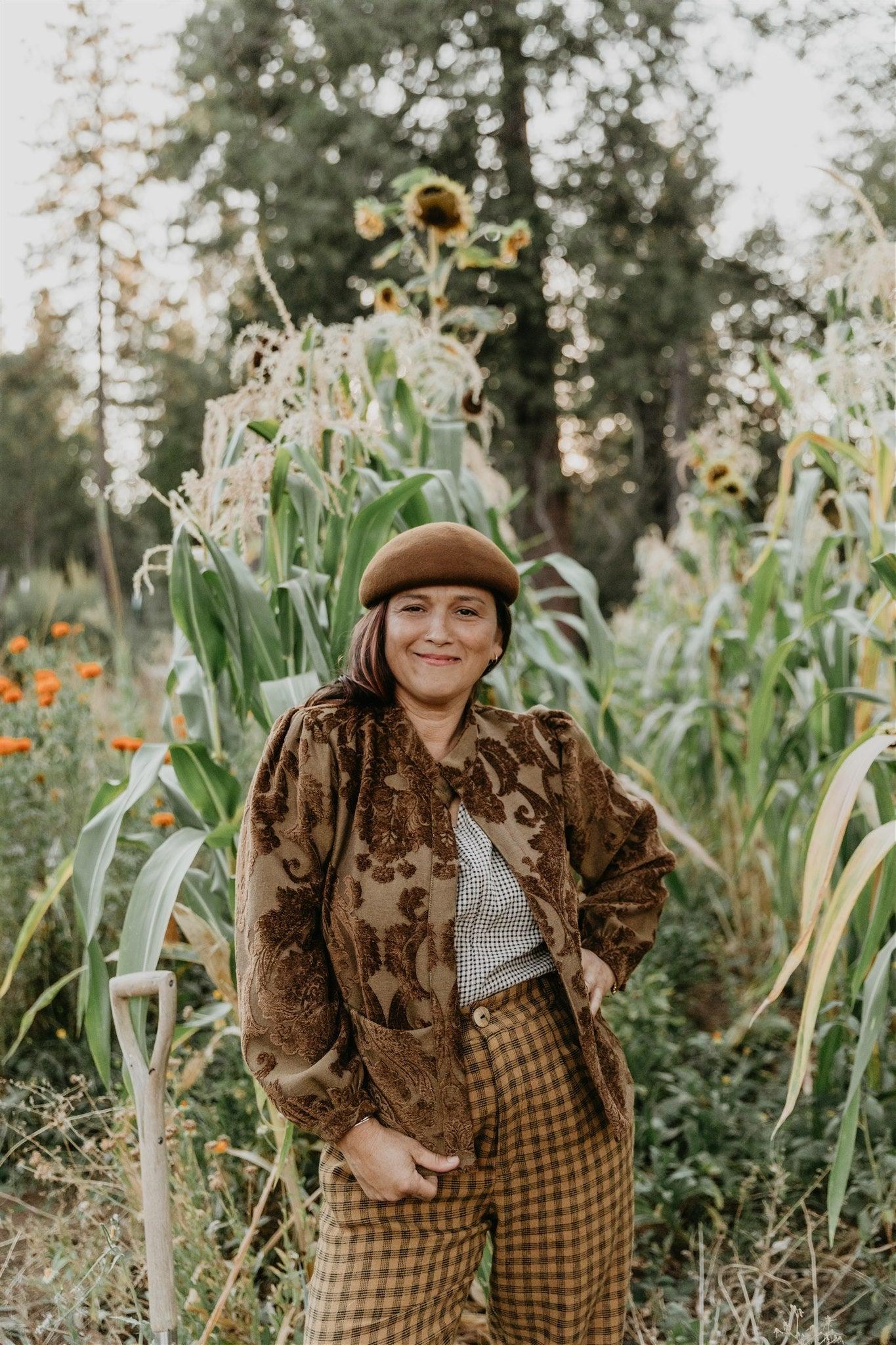 Jane Jacket in Bronze Jaquard Product Image