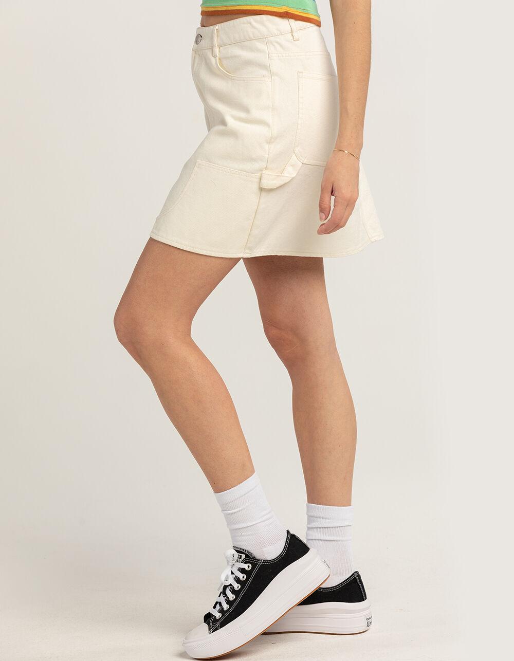 OBEY Bibi Womens Carpenter Skirt - CREAM Product Image