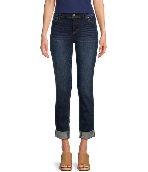 KUT from the Kloth Catherine Roll-Up Cuff Boyfriend Jeans Product Image