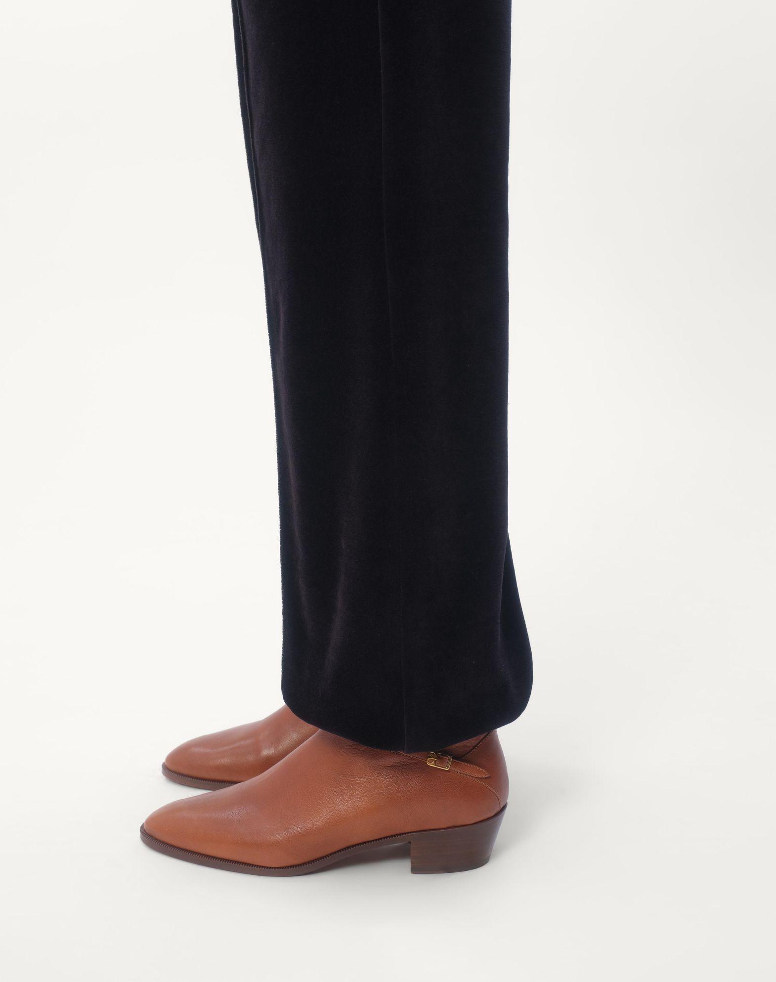 Chenille Jogging Pants With Chez Valentino Patch Product Image