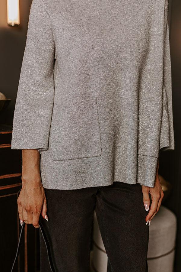 Sweet Sparkle Knit Sweater Top Product Image