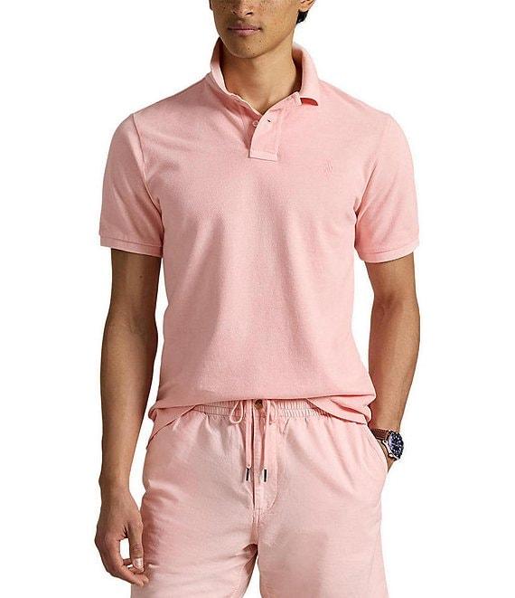 Polo Ralph Lauren Classic Fit Mineral-Dyed Mesh Short Sleeve Polo Shirt Product Image