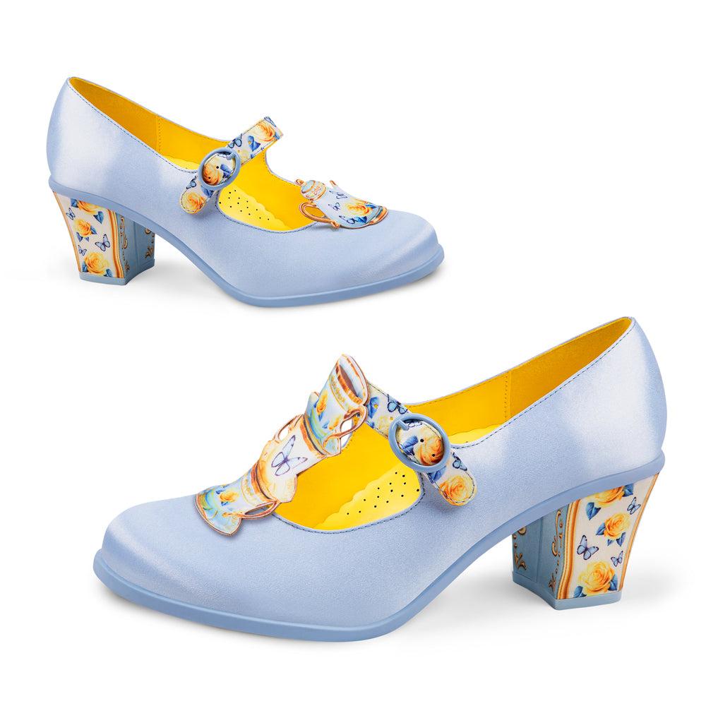 Chocolaticas® Mid Heels Tea Party Women's Mary Jane Pump Female Product Image