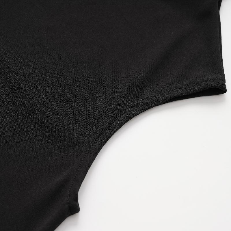 Batwing Sleeves See-Through High-Neck Blouses&Shirts Tops Product Image