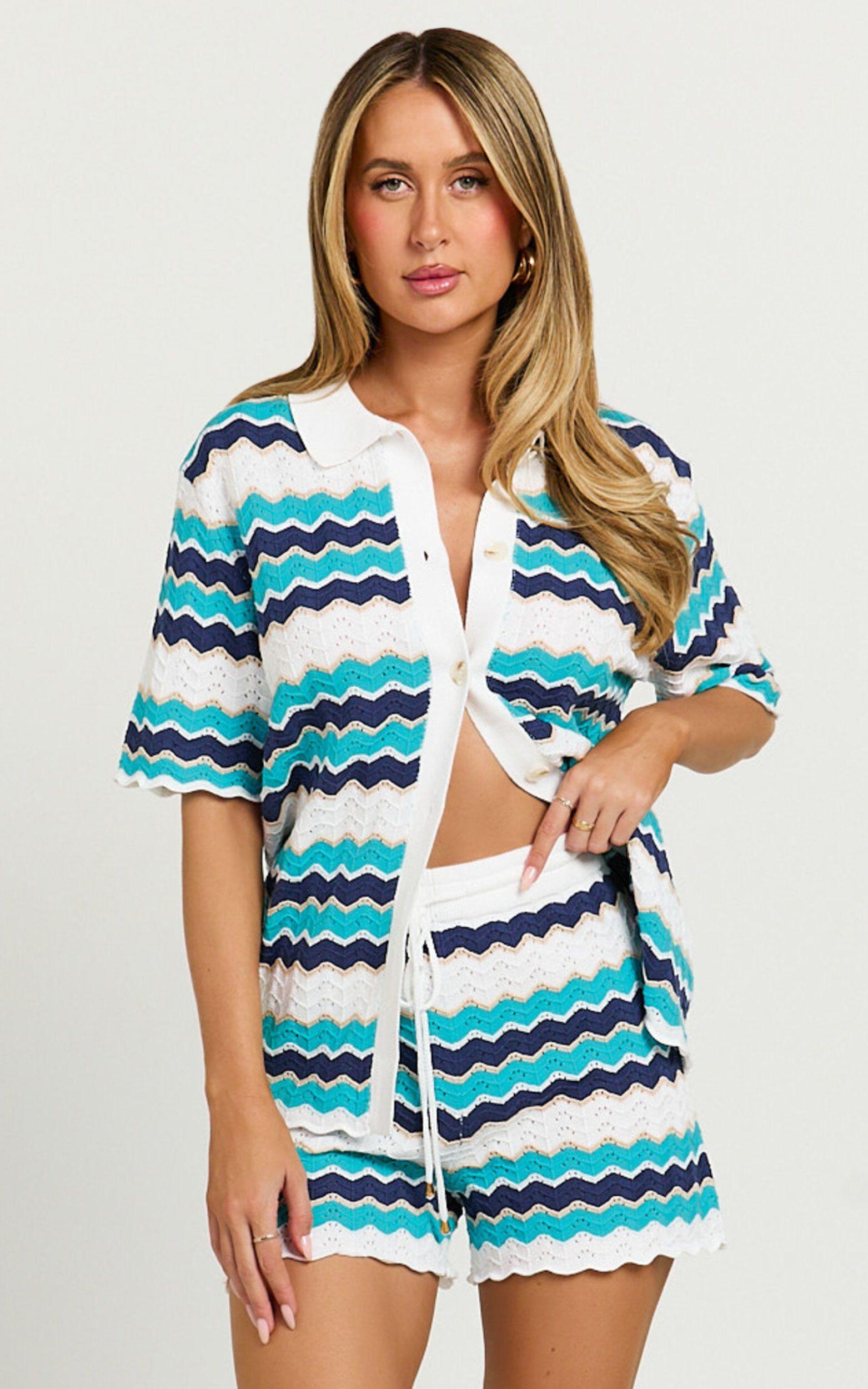 Runaway The Label - Hubert Short in Blue Multi Product Image