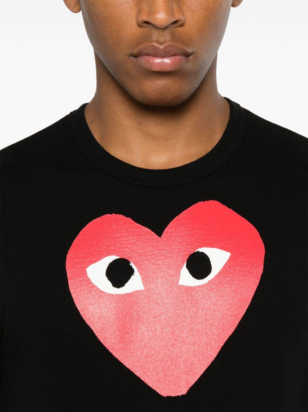 heart-print T-shirt  Product Image