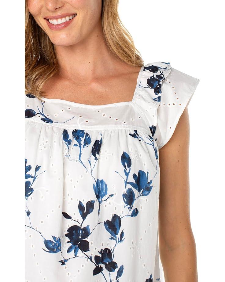 Sleeveless Woven Top With Smocked Waist Product Image