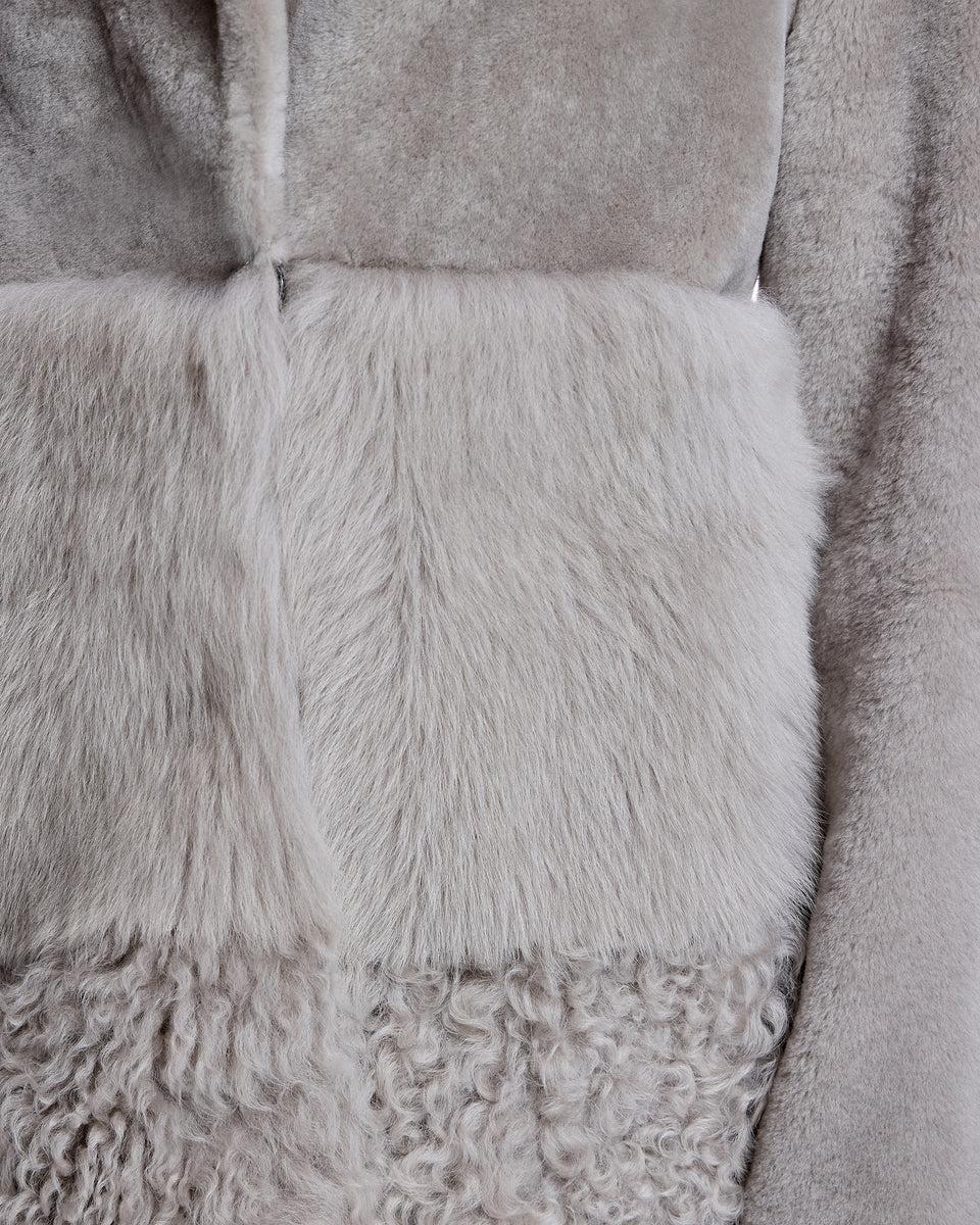 Reversible Mixed Media Shearling Jacket Product Image