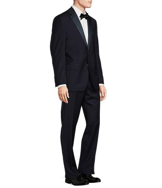Hickey Freeman Classic Fit Flat Front Solid 2-Piece Tuxedo Suit Product Image