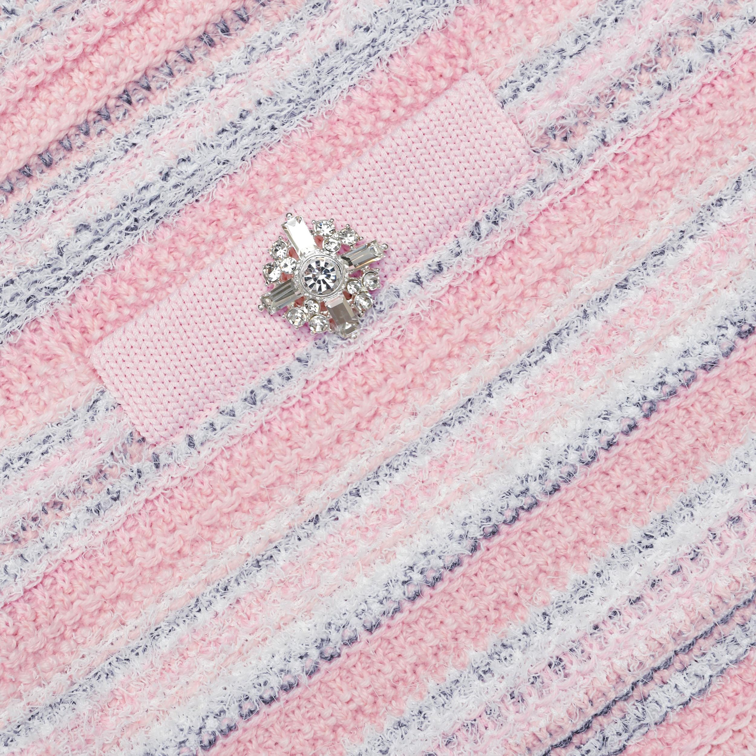 Pink Textured Cardigan Product Image