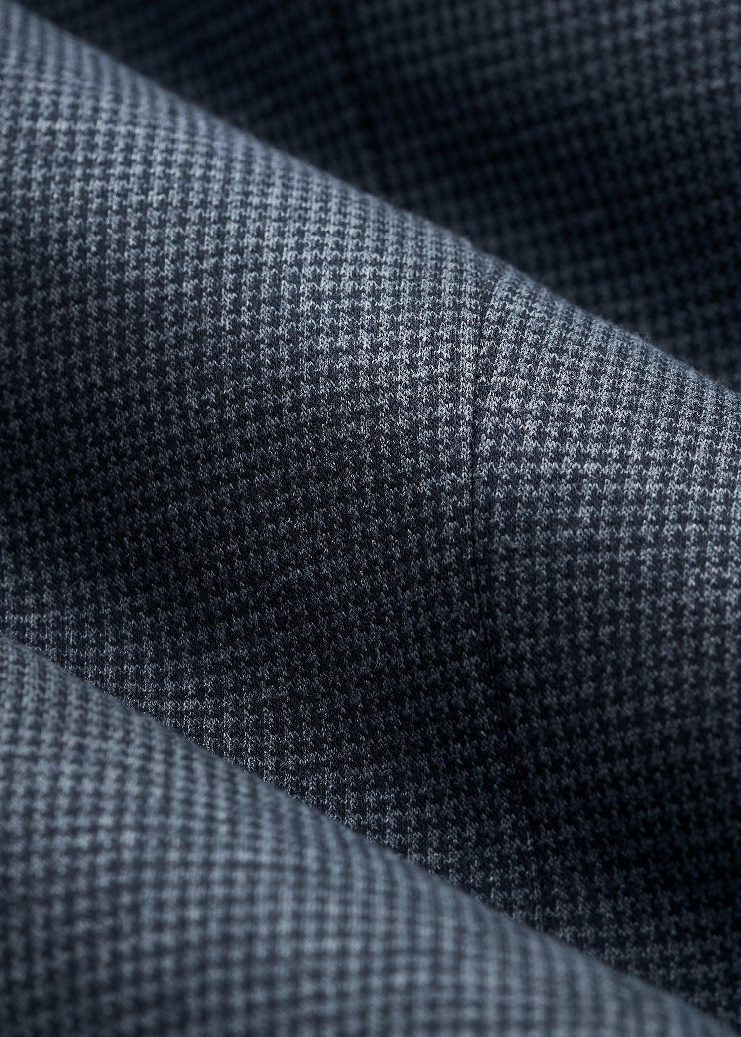 Hooded Bib Blazer for Tall Men in Black and Grey Houndstooth Male Product Image