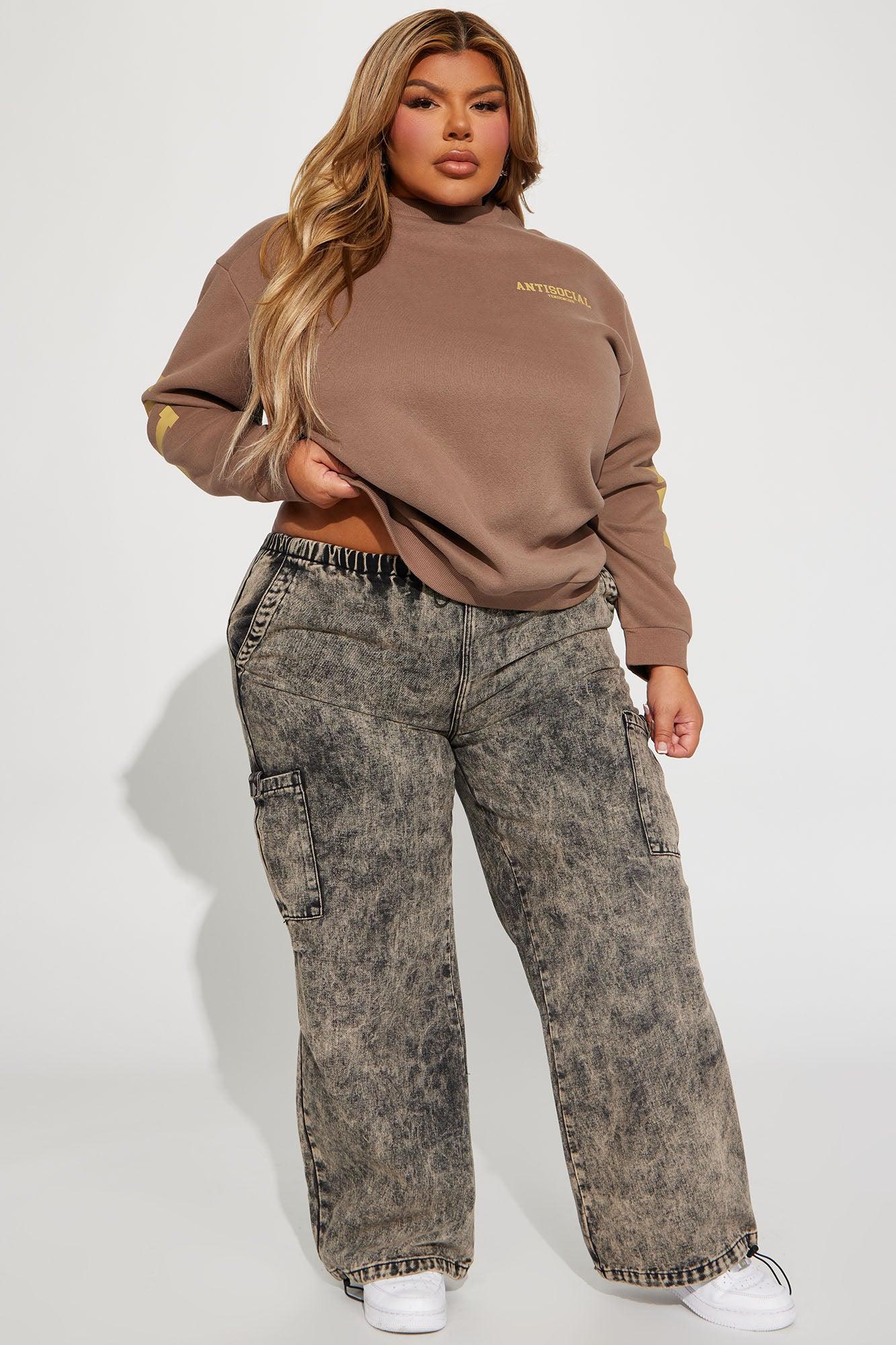 Antisocial Tendencies Sweatshirt - Mocha Product Image