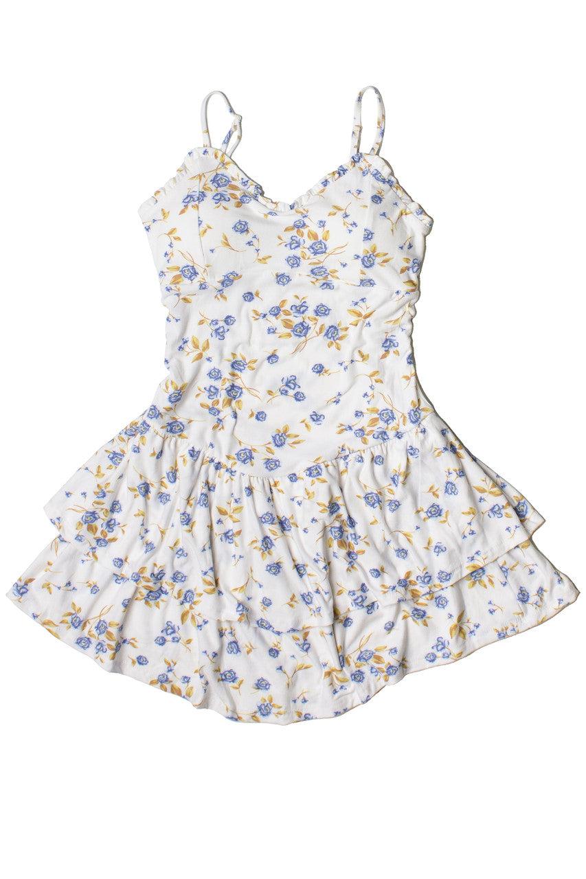 Drop Waist Patterned Mini Dress Product Image