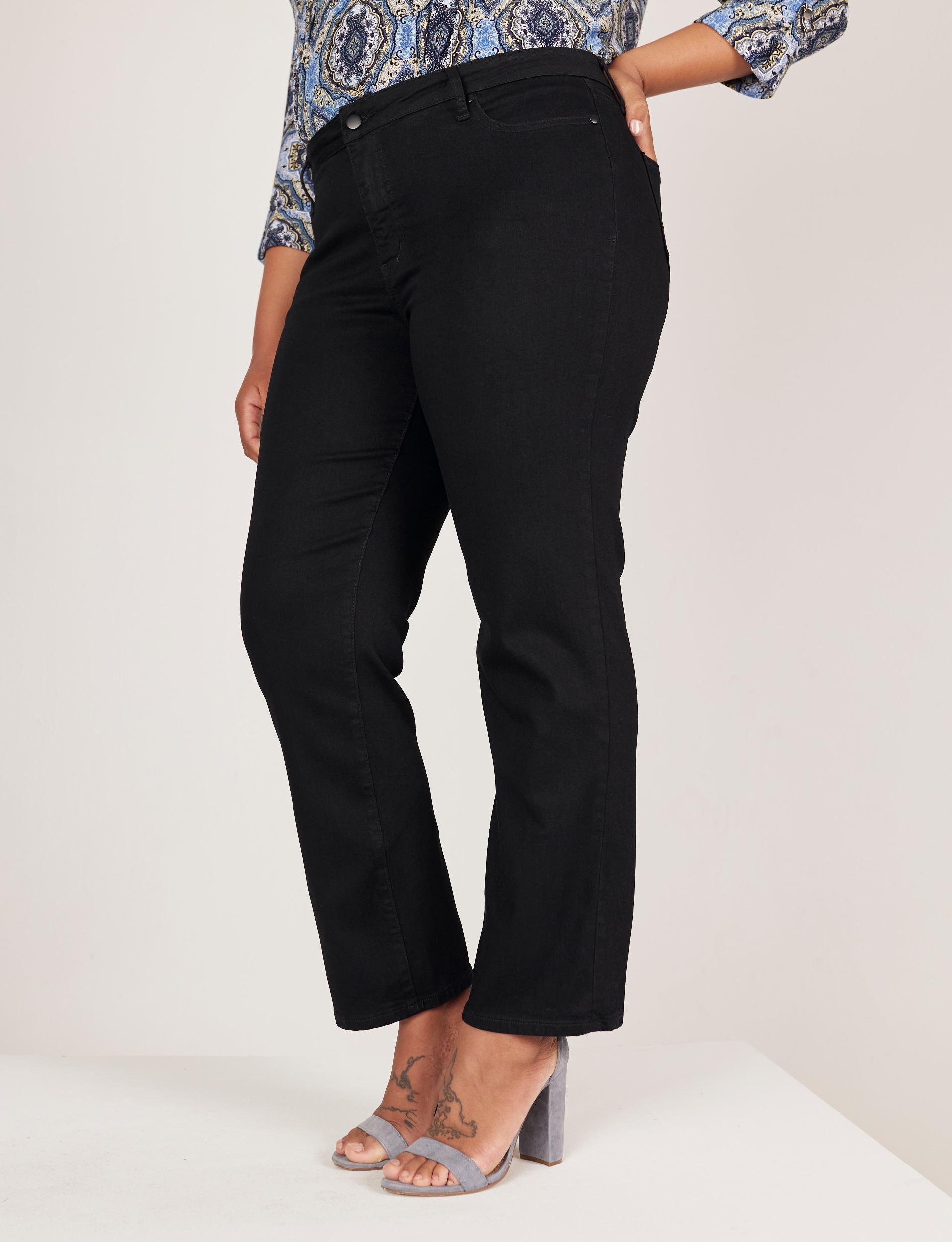 Westport Signature Black Straight Leg Jeans - Plus Female Product Image