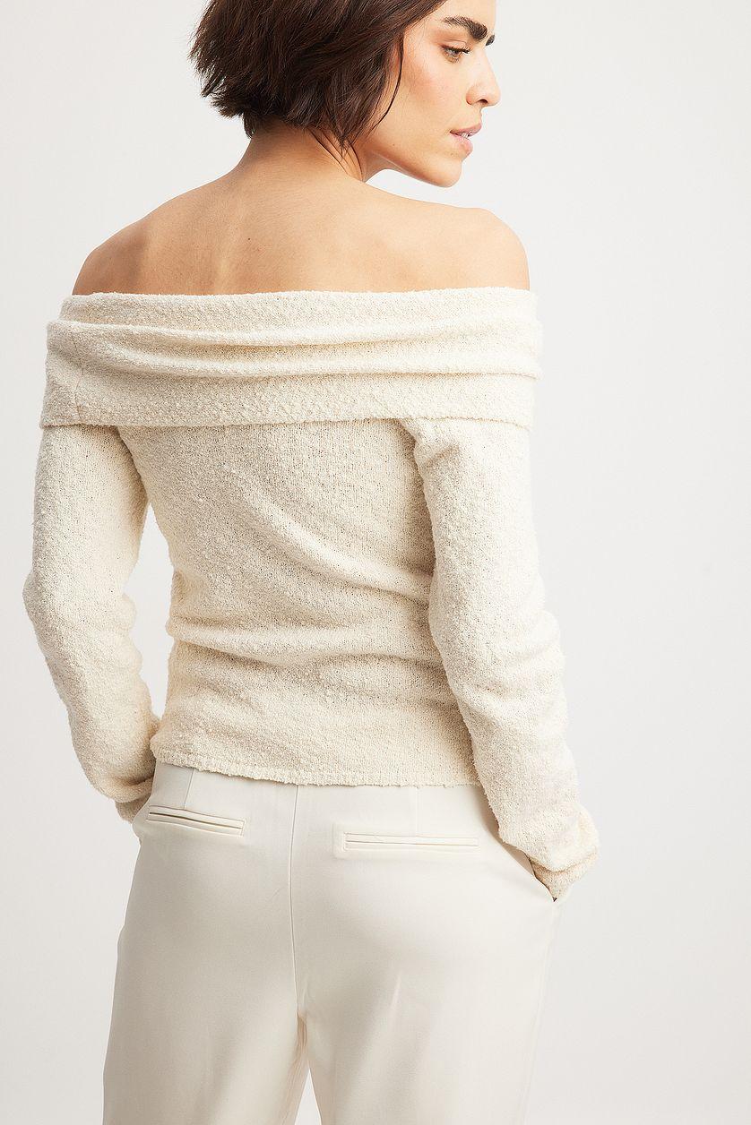 Off Shoulder Knitted Top Product Image