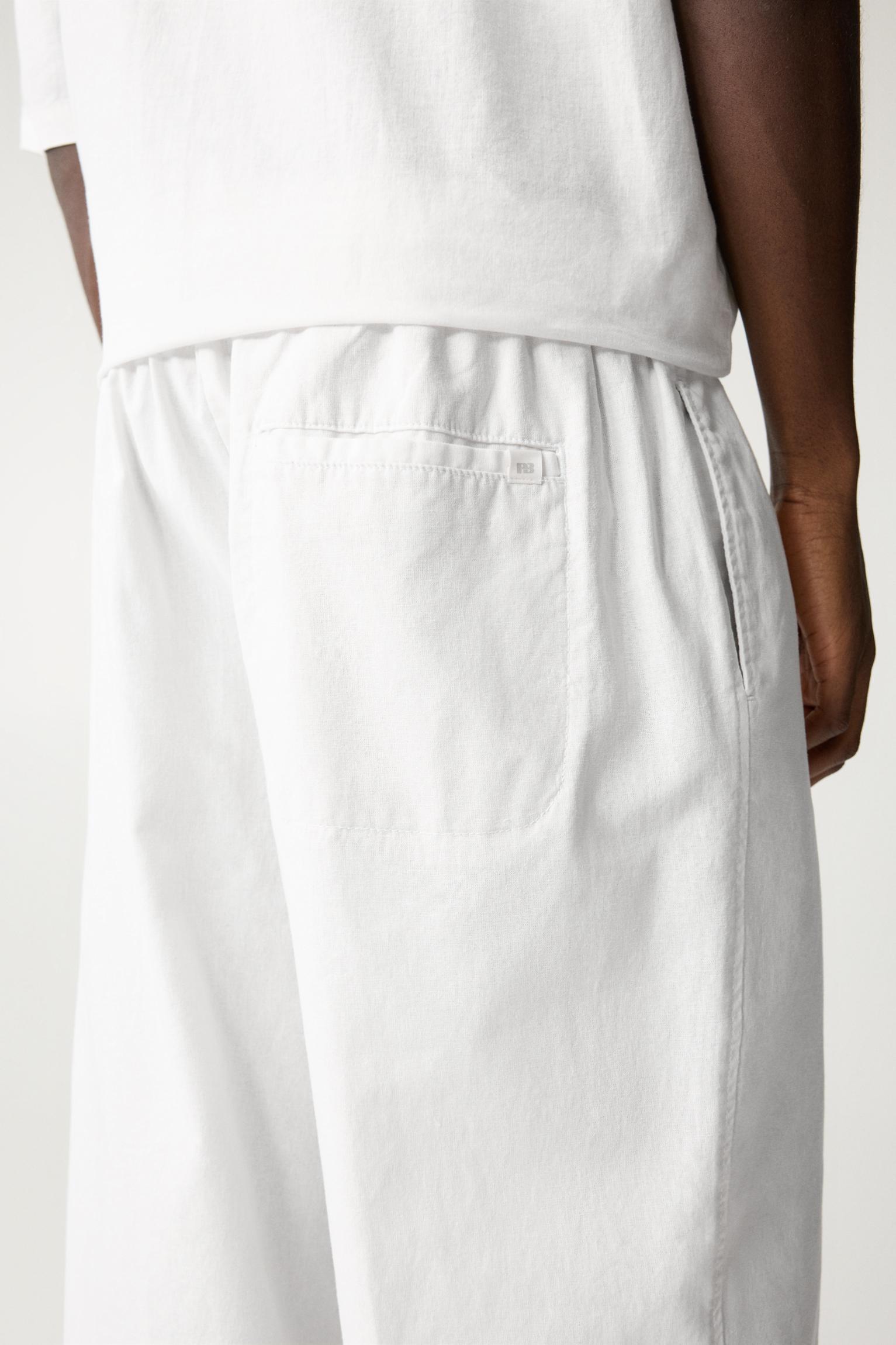 Linen blend sweatpants Product Image