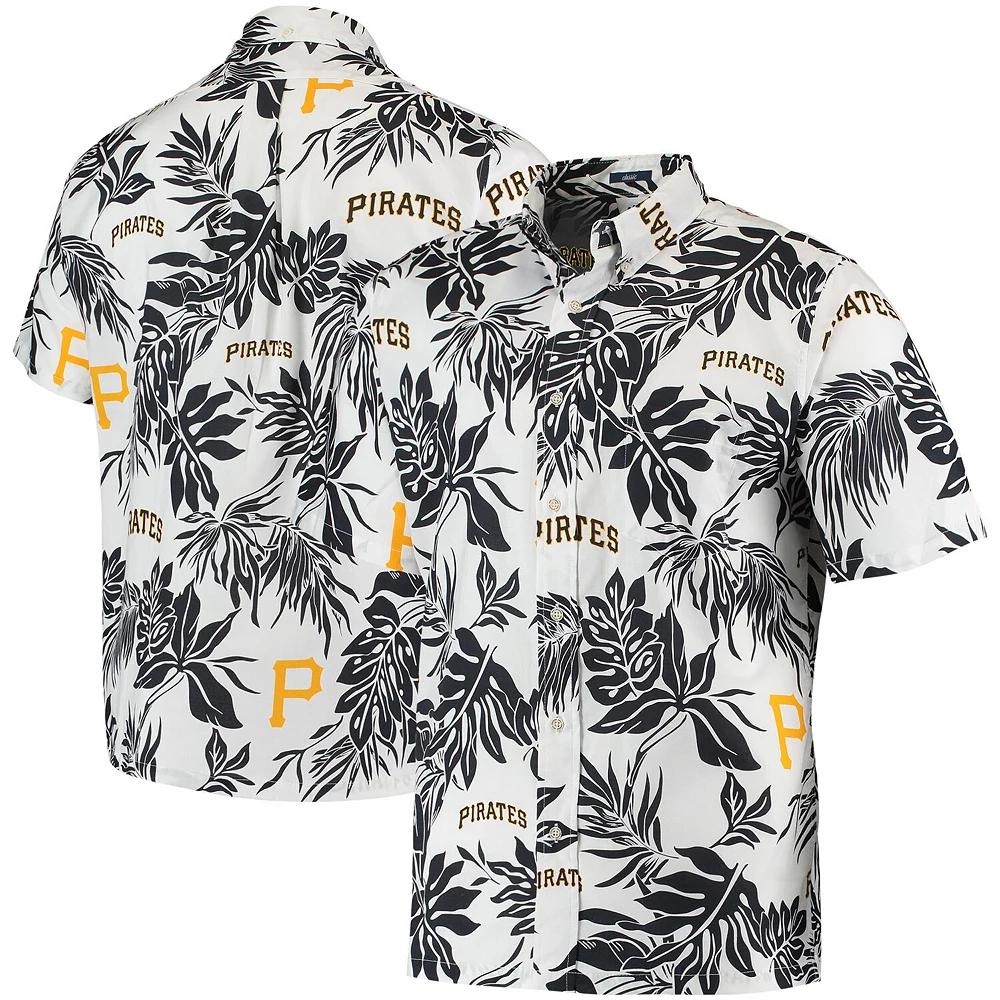 Men's Reyn Spooner White Pittsburgh Pirates Aloha Button-Down Shirt, Size: Small Product Image
