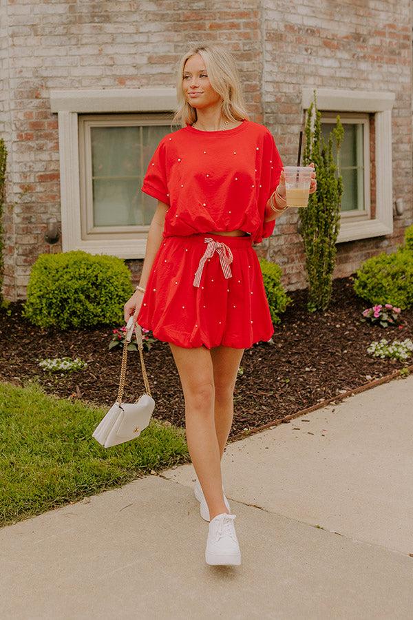 Belle of the Parade Embellished Crop Top Product Image