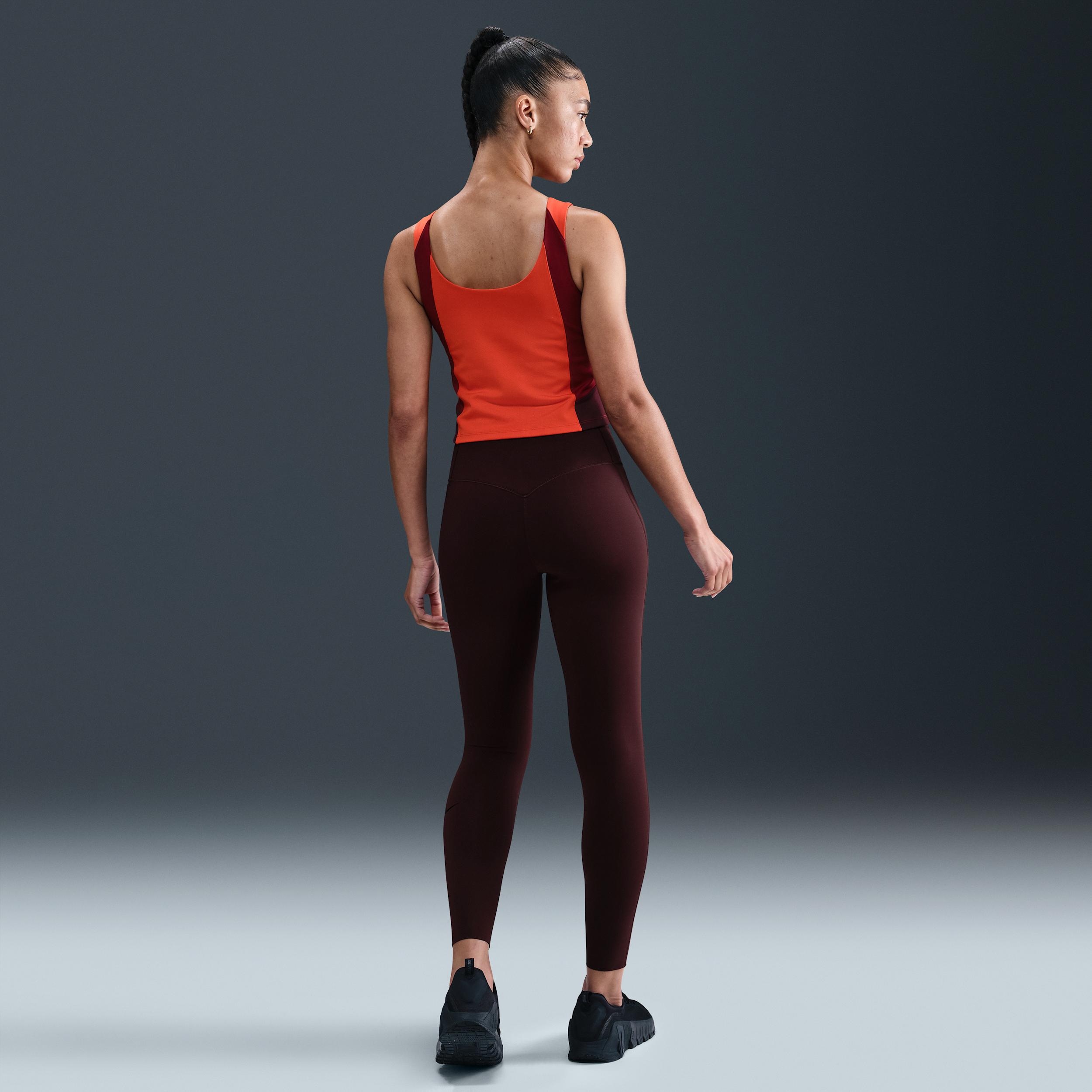 Nike Womens Universa High-Waisted 7/8 Leggings with No Front Seam | HQ6813-652 Product Image