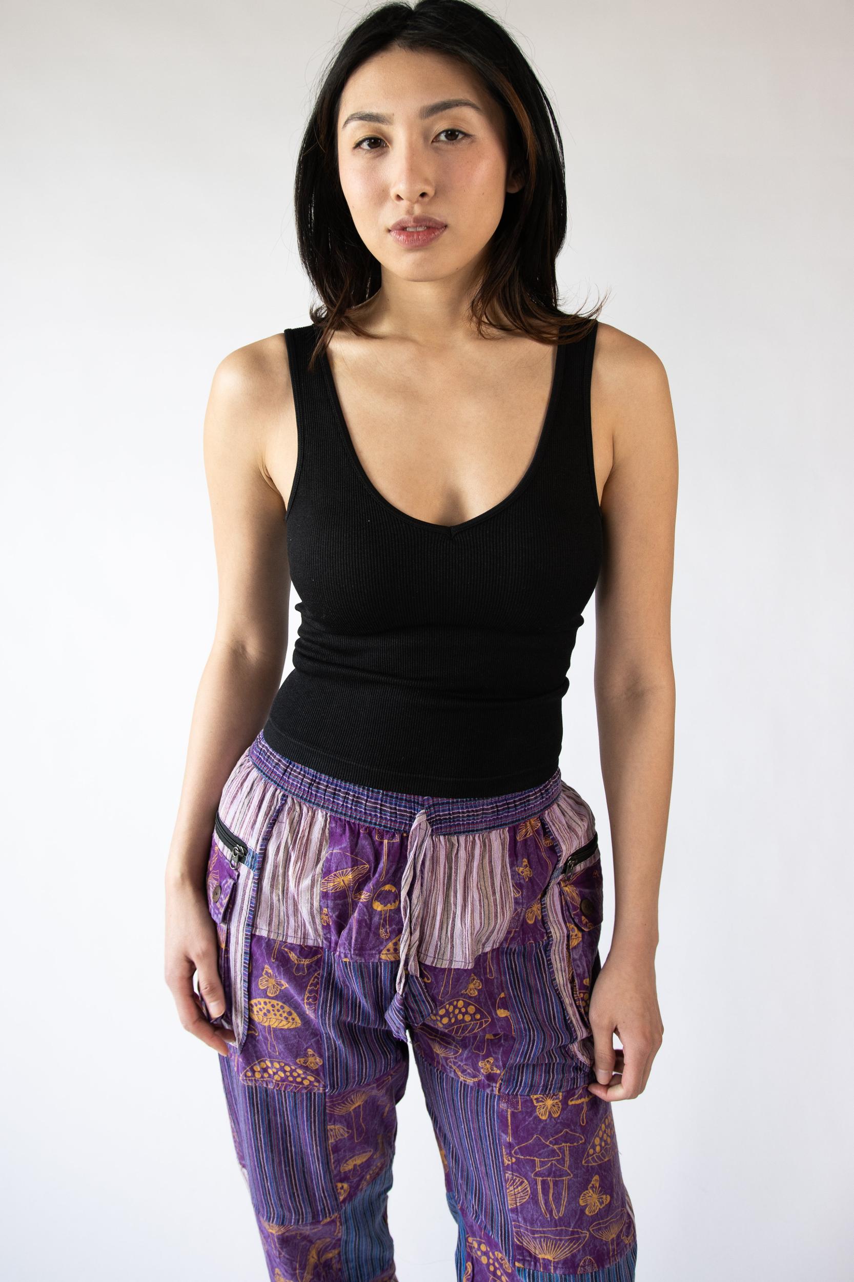 Padded Shelf Bra Ribbed Tank Top Product Image