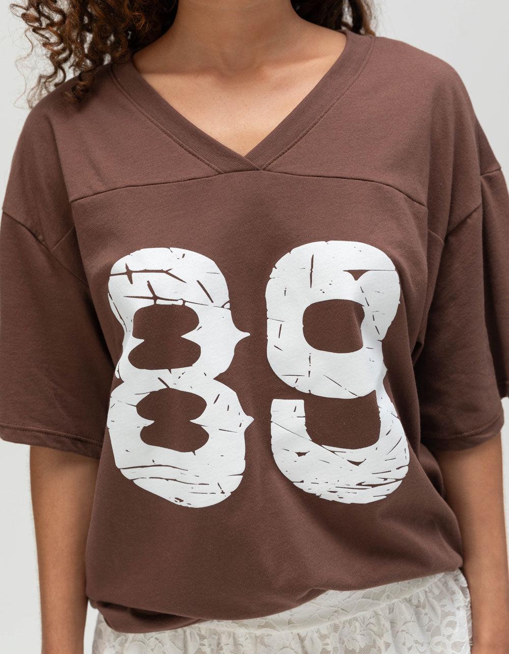 FULL TILT 89 Womens Jersey Tee - BROWN Product Image