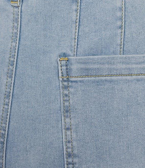 APNY Stretch Denim Cropped Wide Leg Jeans Product Image