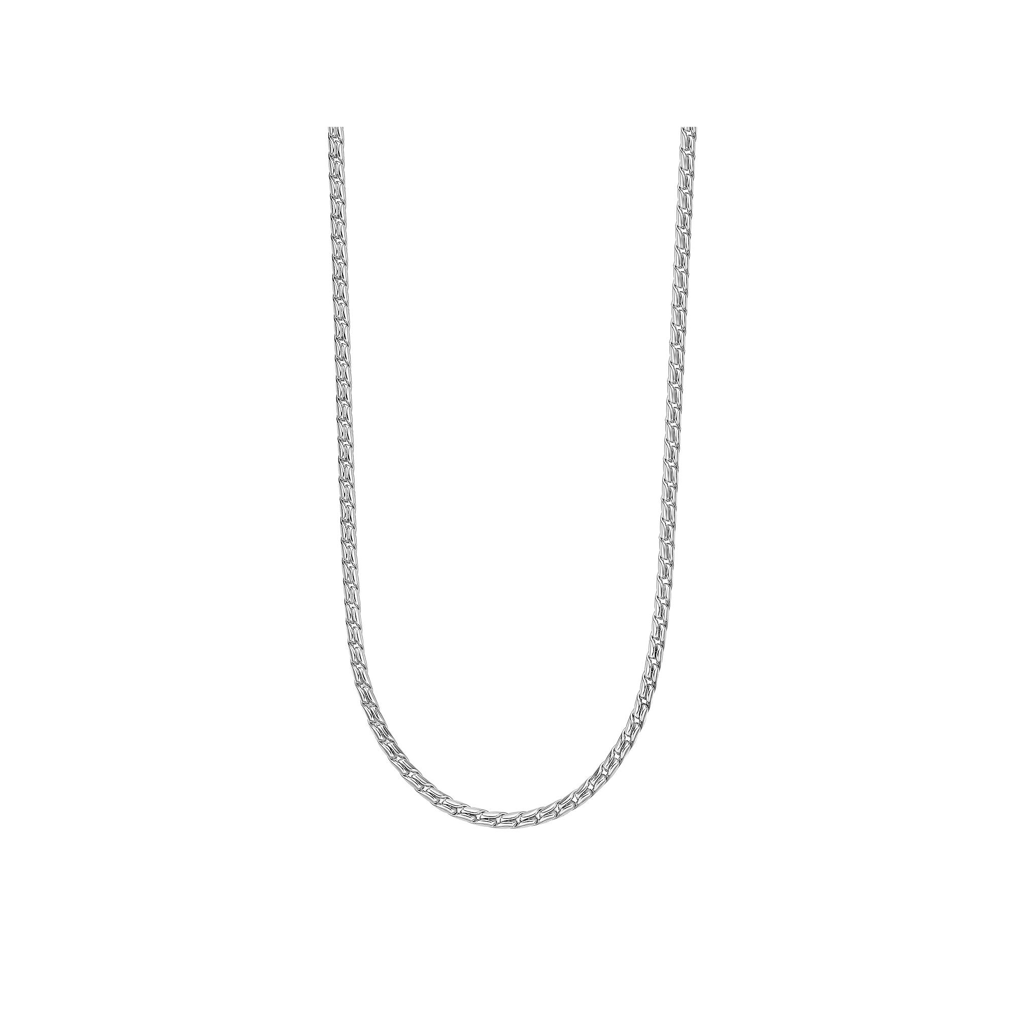 Mens LYNX Stainless Steel 20 Inch Twist Chain Necklace Product Image