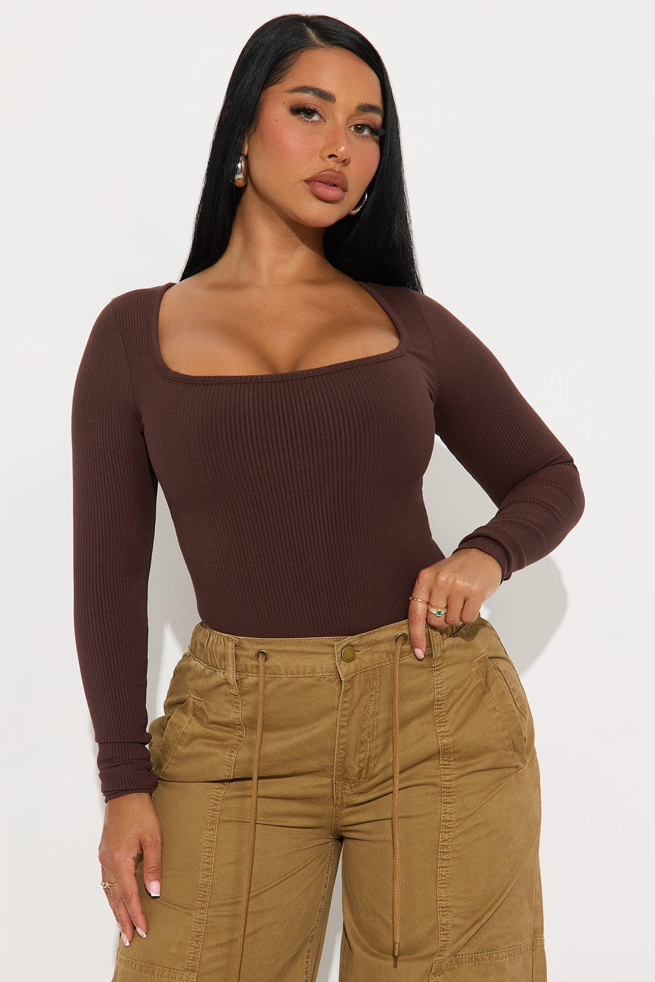 Arianna Snatched Bodysuit - Chocolate Product Image