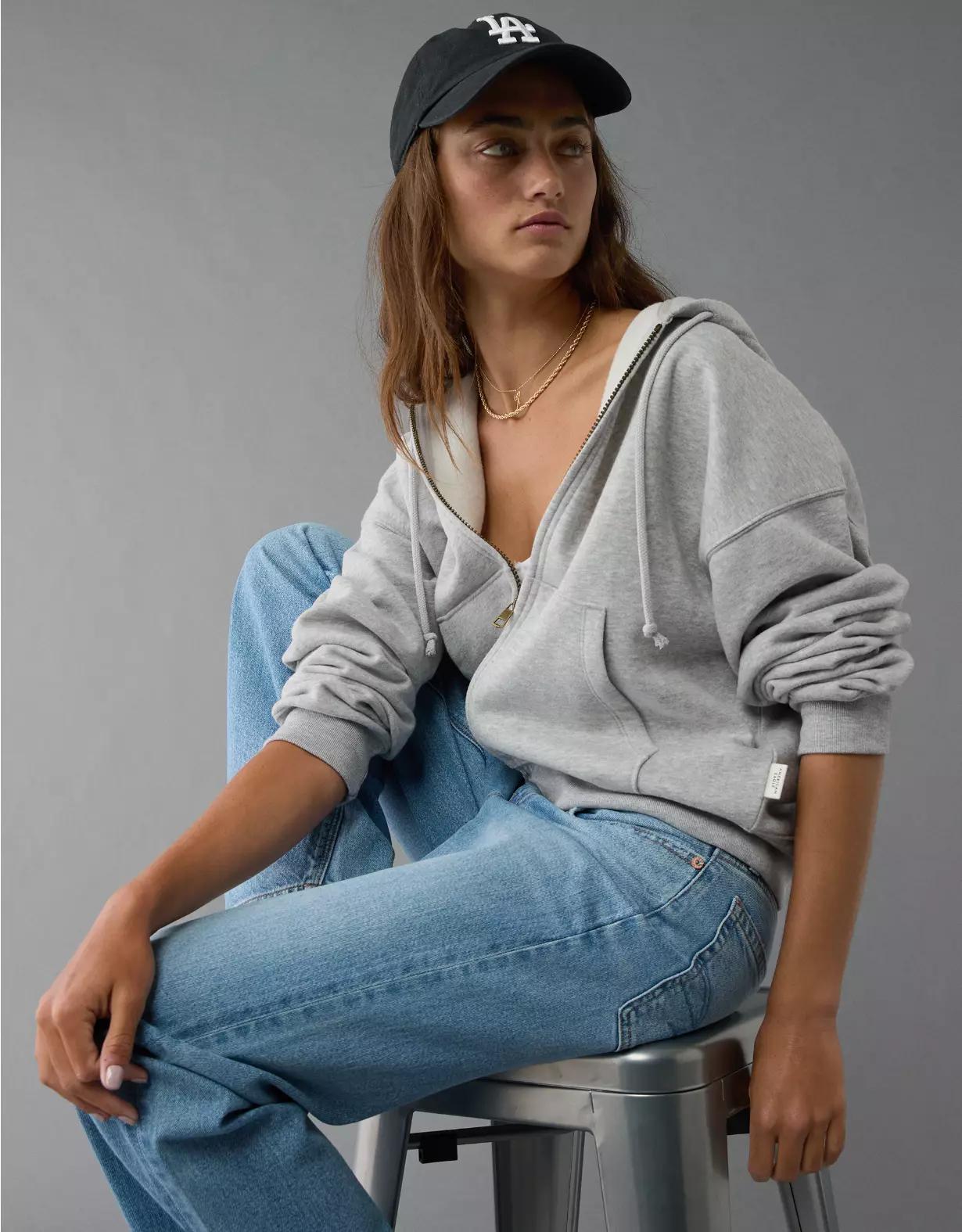 AE Fleece Zip-Up Hoodie Product Image