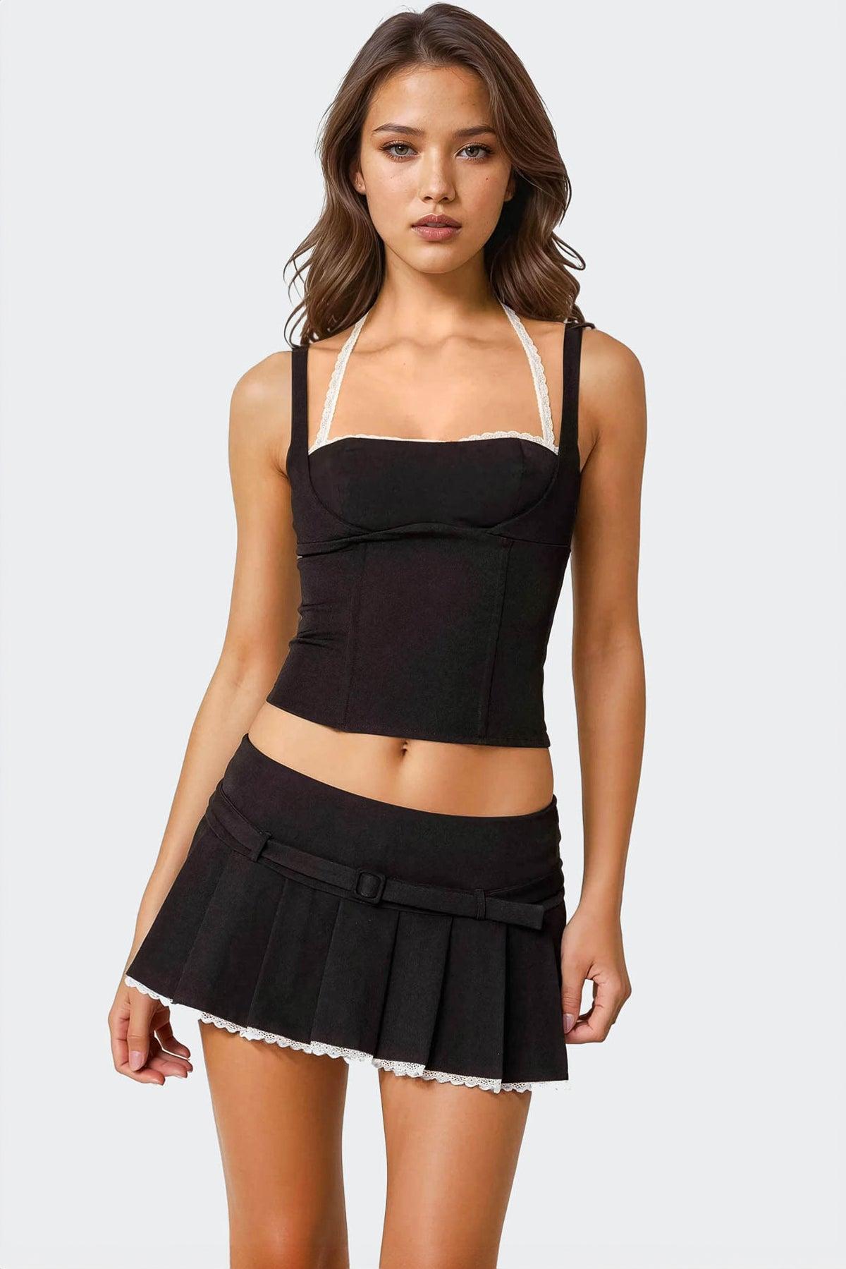 Lesly Pleated Mini Skort Product Image