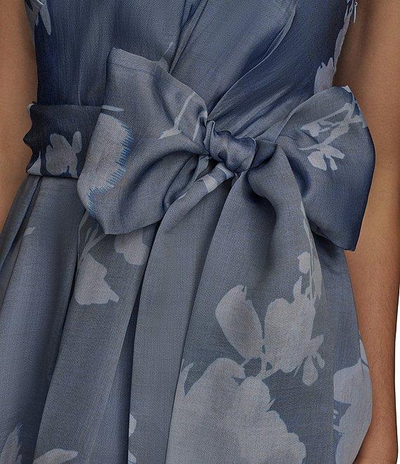 Donna Karan Organza Sweetheart Neck Strapless Tie Sash Bow Ballgown Product Image