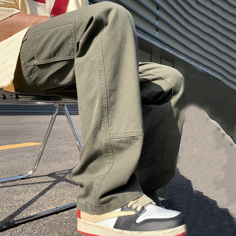 Men's Retro Street Logging Pants Product Image