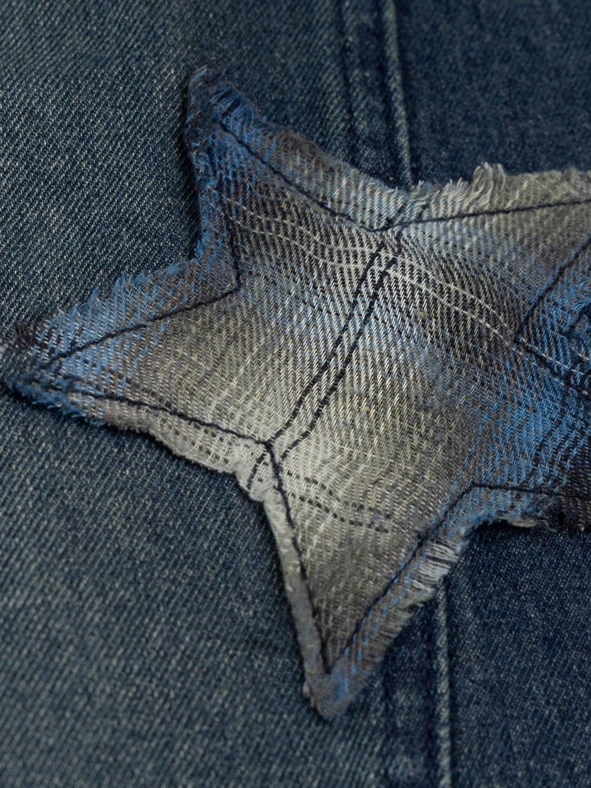 Aelfric Eden Applique Star Baggy Barrel Jeans Product Image