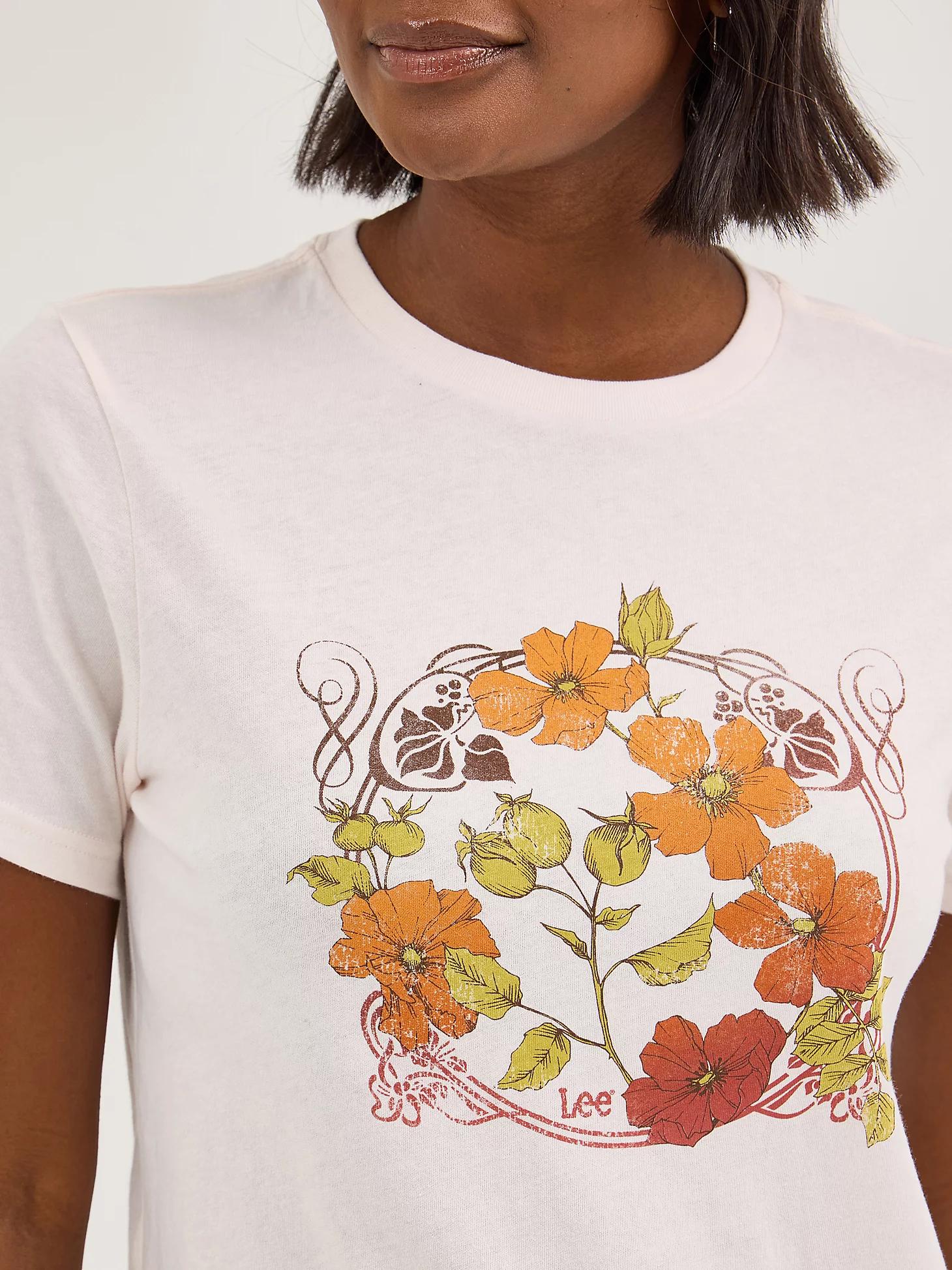 Women's Floral Wreath Graphic Tee | Women's Tops & Tees | Lee® Product Image