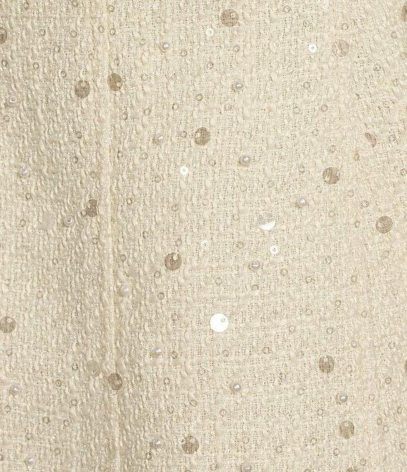 Antonio Melani Macy Tweed Sequin Scoop Neck A-Line Mini Dress Product Image