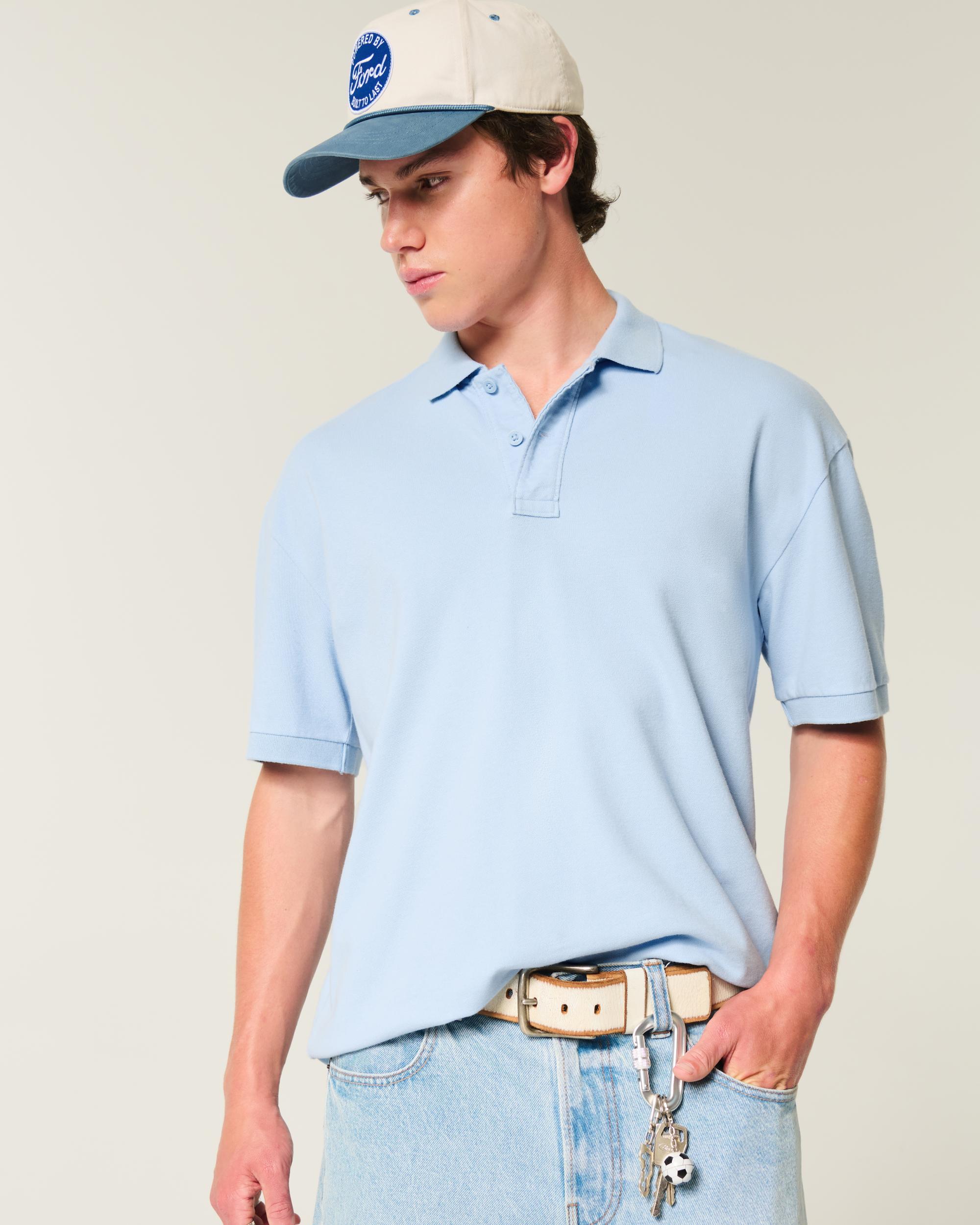 Boxy Crop Polo Product Image