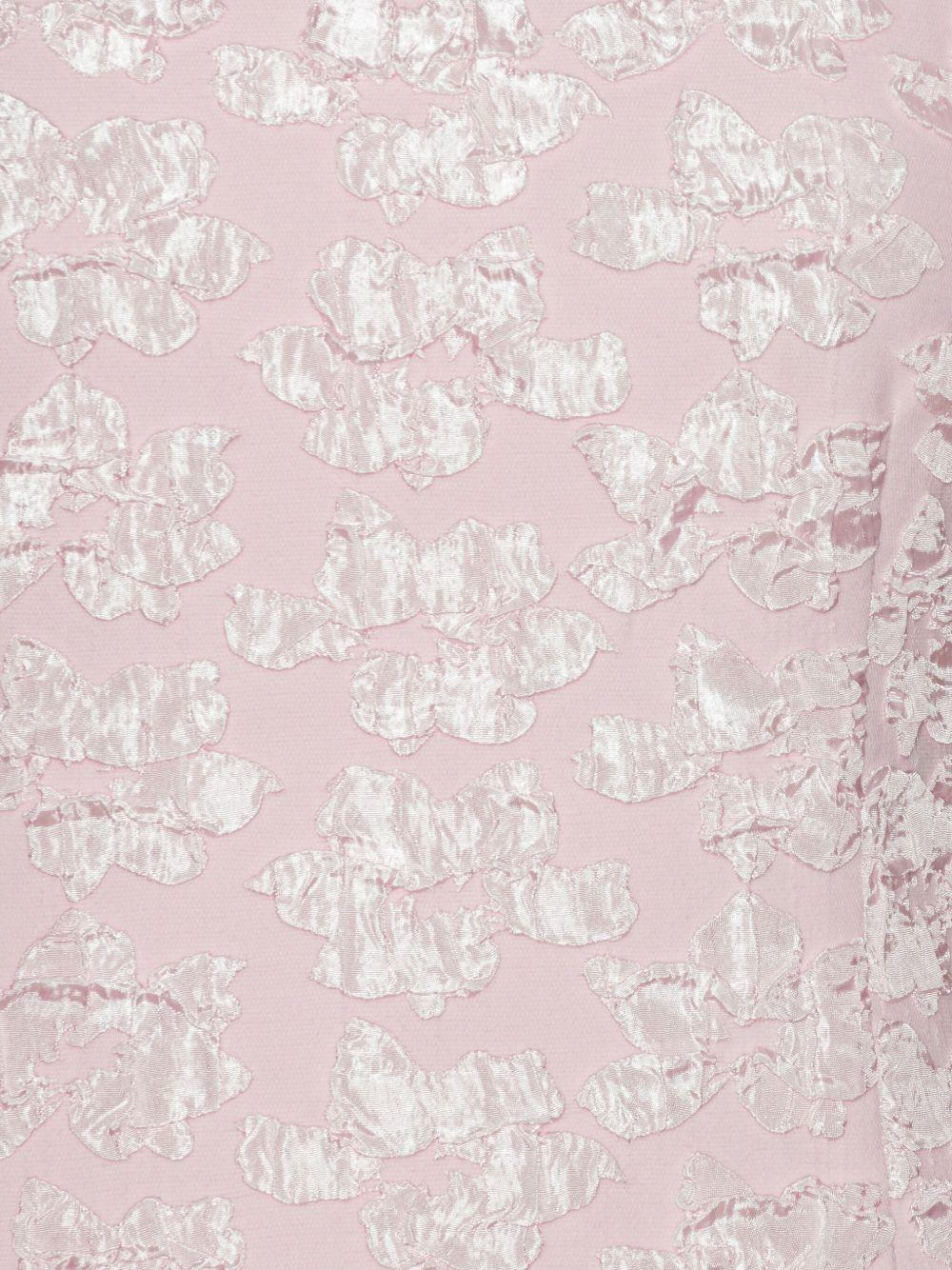 puff-sleeve jacquard maxi dress Product Image