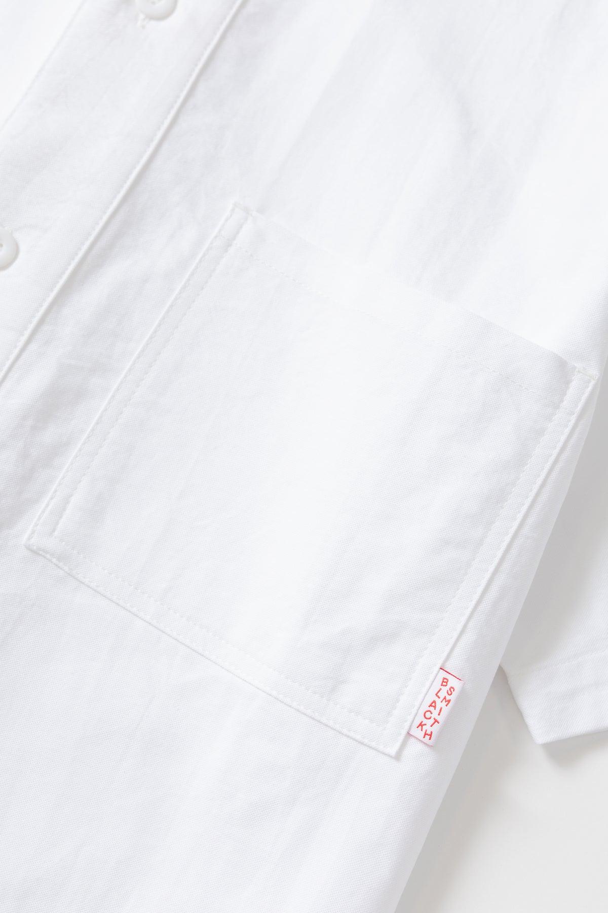 Blacksmith - 'Boxford' Short Sleeve Utility Shirt - White Product Image