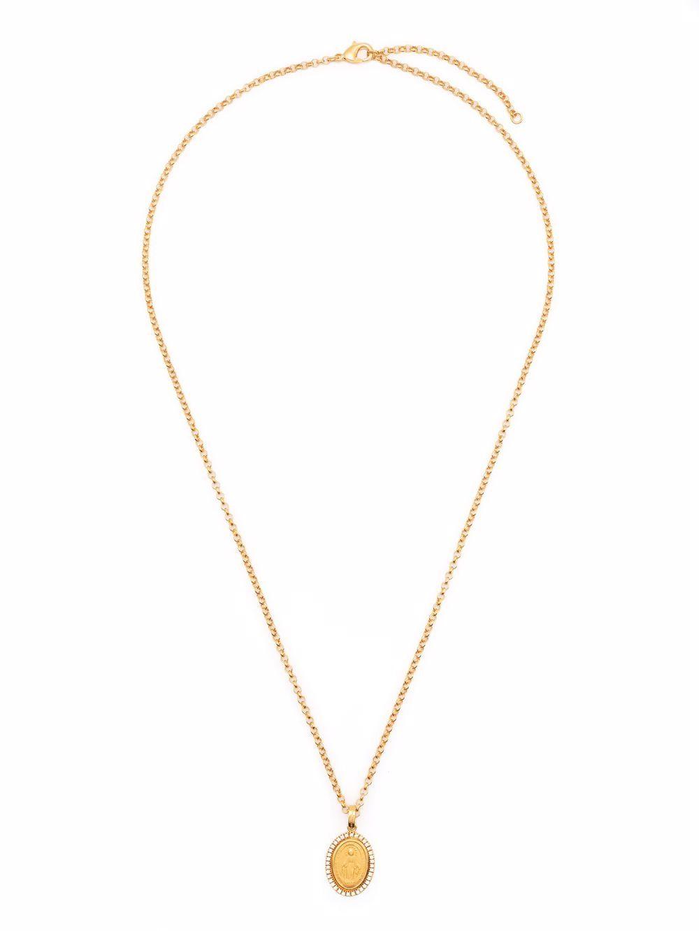 crystal saint pendant necklace Product Image