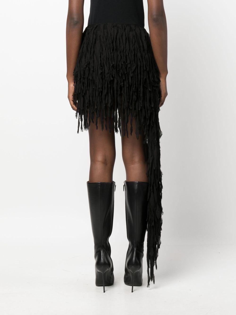 fringed asymmetric miniskirt Product Image