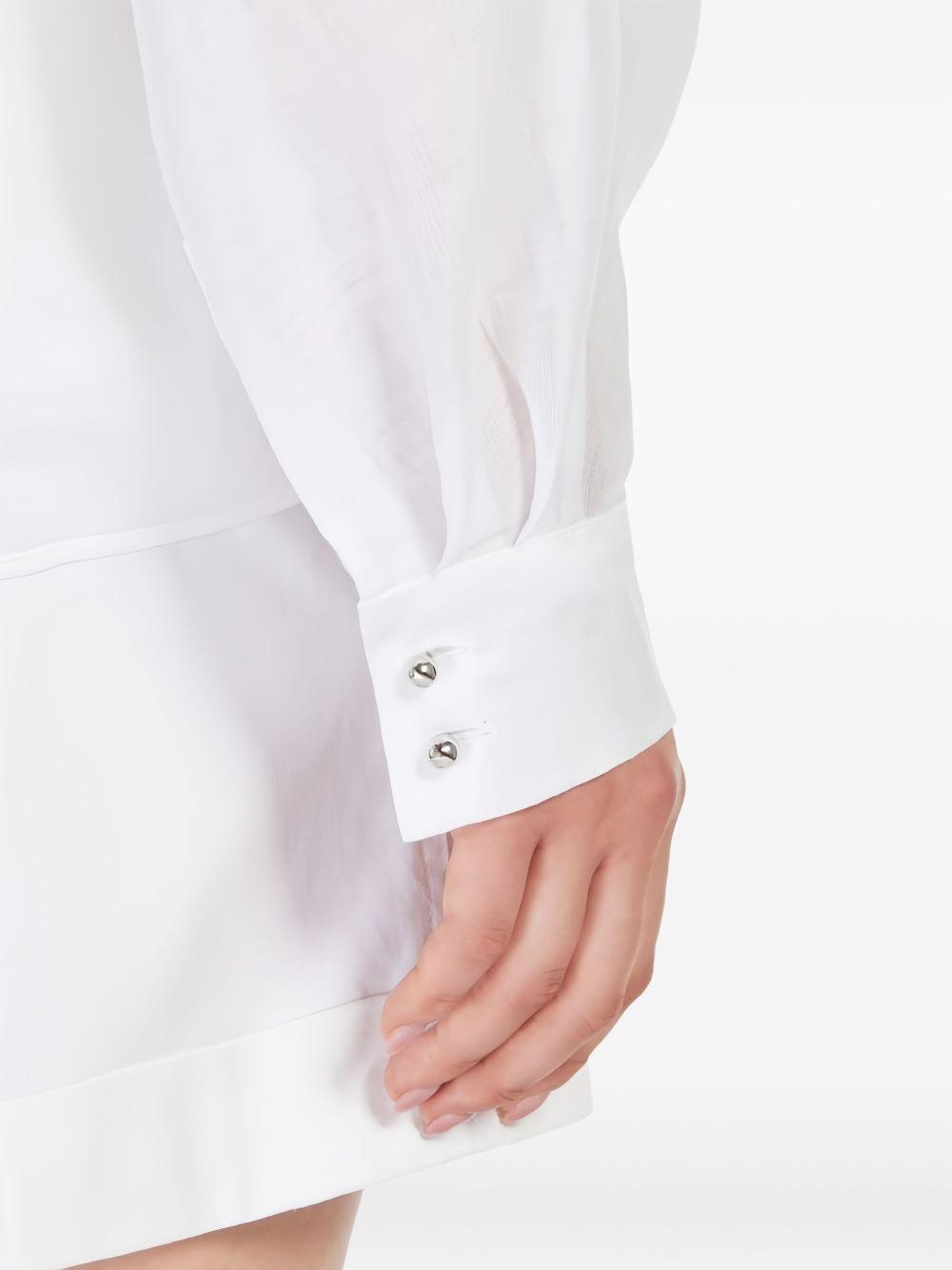 long-sleeved sheer blouse Product Image