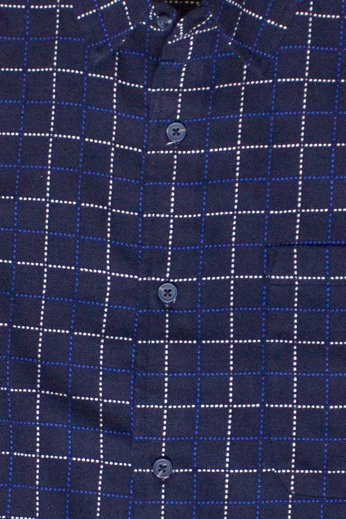 Grid Pattern Button Up Shirt Product Image