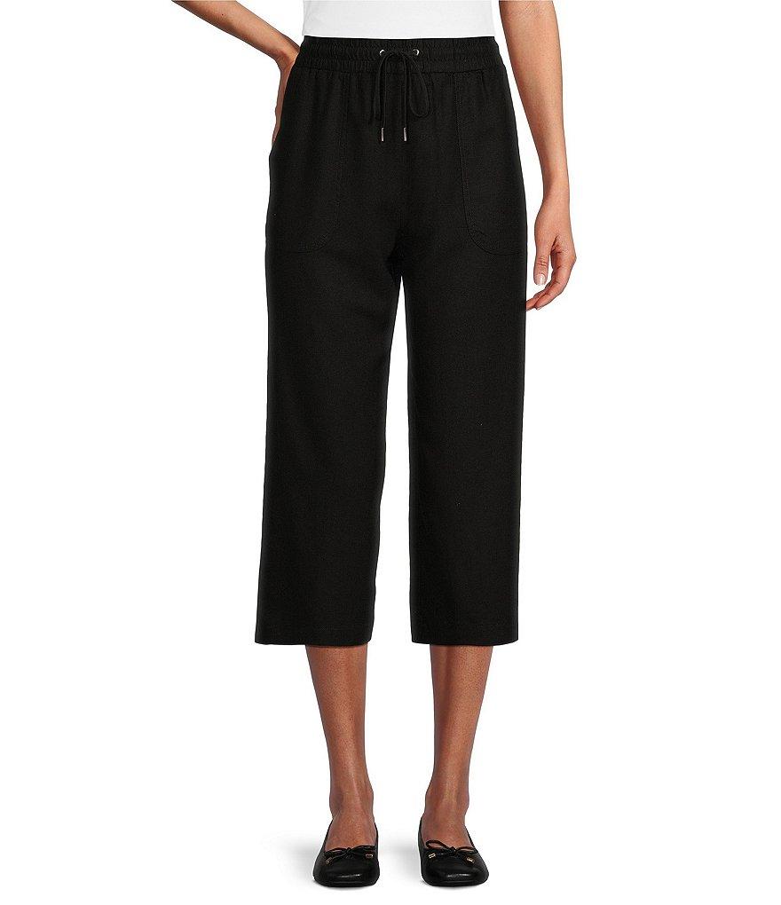 Allison Daley Linen Blend Pull-On Capri Pants Product Image
