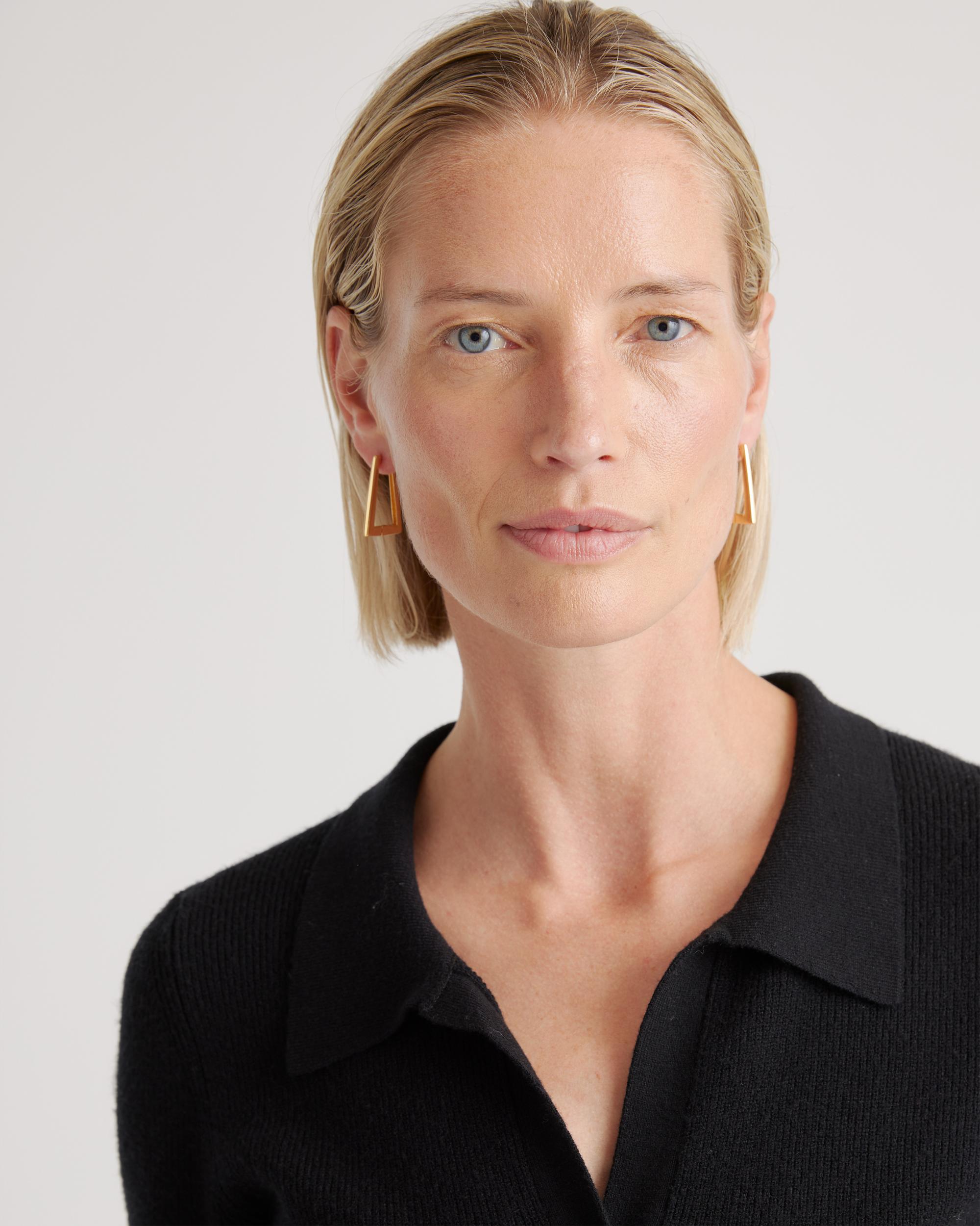 Quince | Women's Eco-Knit Button-Up Sweater Dress Size XL, Viscose Product Image