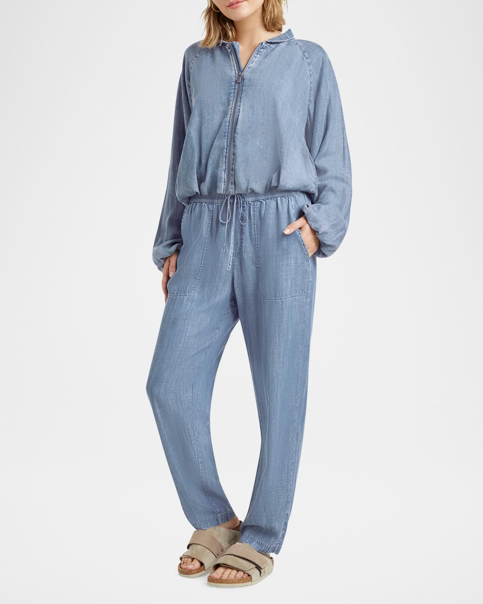 Carina Indigo Bomber Jacket Product Image