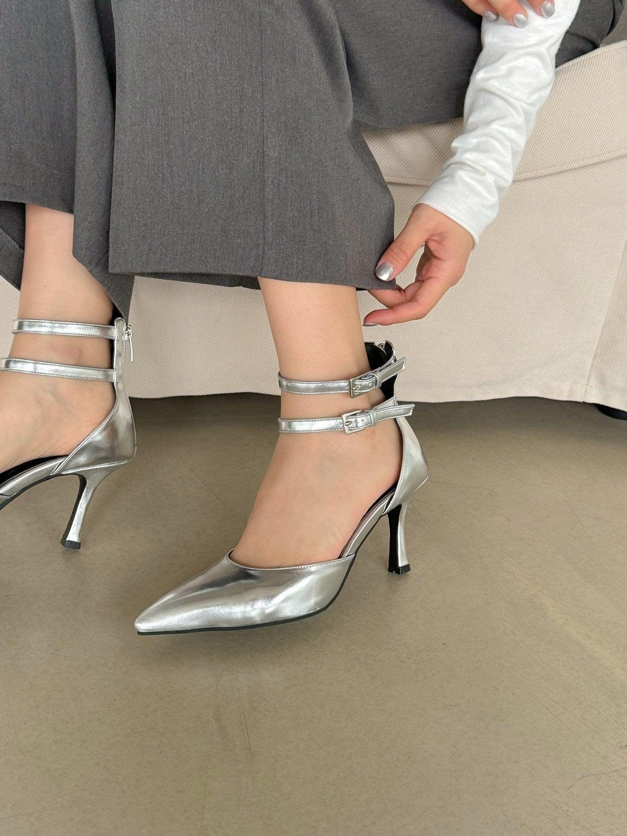 Margo Silver Heels Product Image